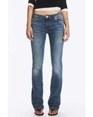 Weekday Luna Low Waist Skinny Bootcut Jeans - Blau