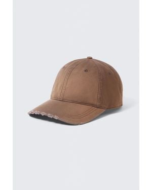 Weekday Cap Aus Baumwolltwill Im Used-Look - Braun