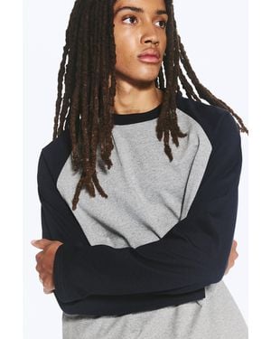 Weekday Loose Boxy Raglan-Sleeved T-Shirt - Black