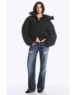 Weekday Clean Puffer Jacket - Black