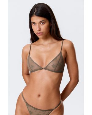 Weekday Lace Triangle Soft Bra - Multicolour