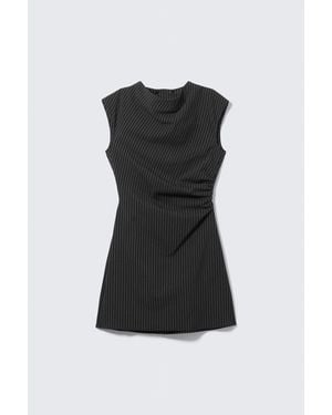 Weekday Suiting Open-Back Dress - Black
