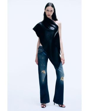 Weekday Energy Low Waist Bootcut Jeans - Blau