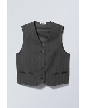 Weekday Suiting Waistcoat - Black