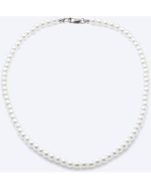 Weekday Kevin Beaded Necklace - White