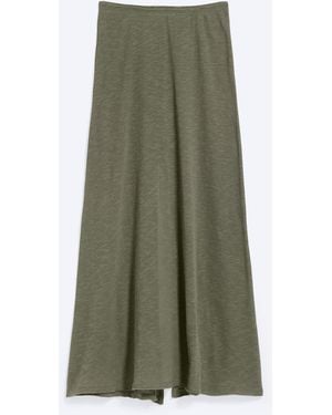 Weekday Sheer Cotton Knit Maxi Skirt - Green