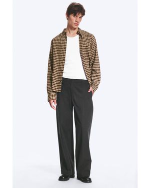 Weekday Florian Pleated Relaxed Suiting Trousers - Black