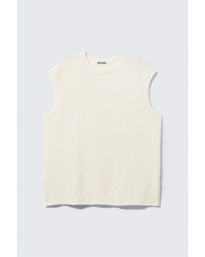 Weekday Boxy Strickweste - Natur