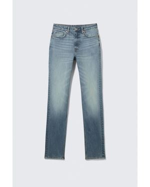 Weekday Vega Curve High Waisted Slim Jeans - Black