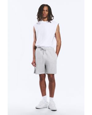 Weekday Relaxed Terry Shorts - White