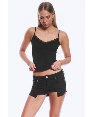 Monki Strappy Laced Camisole - Black