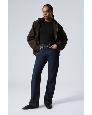 Weekday Orbit Mid Rise Regular Straight Leg Jeans - Black