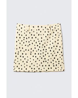 Monki Low Rise Midi Skirt - White