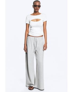 Weekday Turned Terry Trousers - White