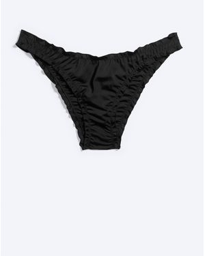 Weekday Rüschen-Bikinihose - Schwarz