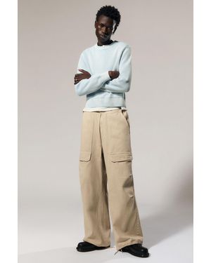 Weekday Rael Kade Parachute Trousers - Blue
