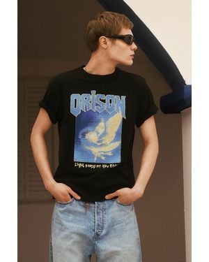 Weekday Entspanntes T-Shirt Mit Grafikdruck - Schwarz