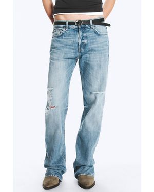 Weekday Sonic Low Waist Regular Straight Jeans - Blau