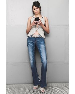 Cheap Monday Booty Bei Low Waist Skinny Bootcut Jeans - Blau