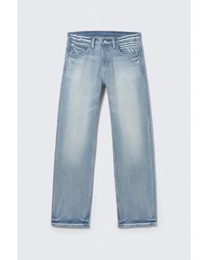 Cheap Monday Anti Low Waist Regular Straight Jeans - Blue