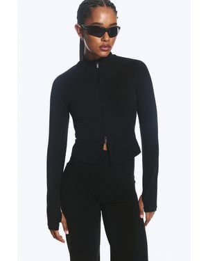 Weekday Zipped Sports Jacket - Black