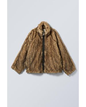 Weekday Jacke Aus Fellimitat Alice - Braun