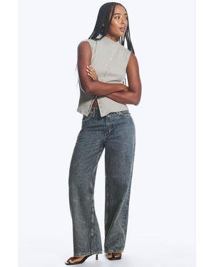 Weekday Dynasty Low Rise Loose Wide Jeans - Blue