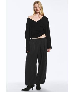 Weekday Ballonhose Aus Anzugstoff - Grau