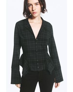 Weekday A-Line Shirt With Long Cuffs - Black