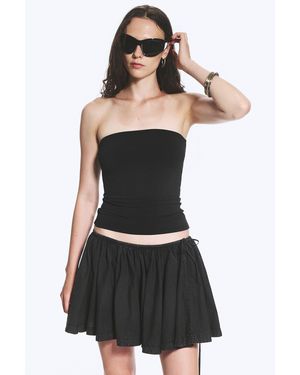 Weekday Fitted Bandeau Top - Black