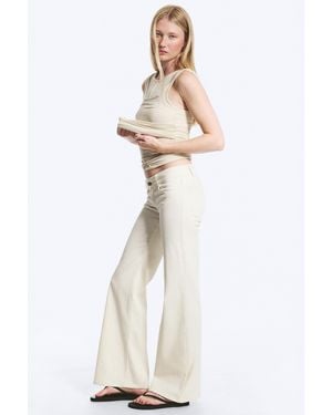 Weekday Stretch Bootcut Trousers - White