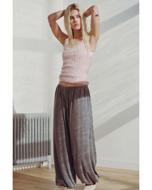 Weekday Soft Mid-Rise Balloon Trousers - Black