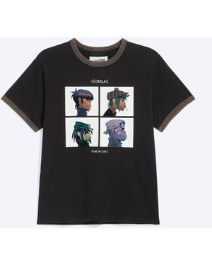 Weekday Gorillaz Ringer-T-Shirt - Schwarz