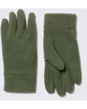 Weekday Sporty Fleece Gloves - Green
