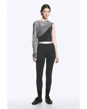Weekday High Waisted Sports Tights - Grey