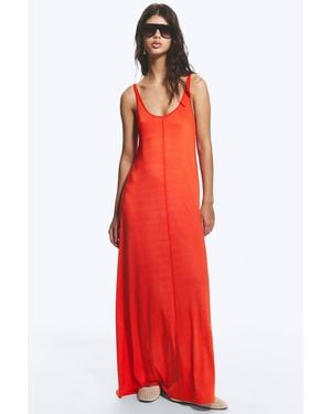 Monki Sleeveless Tank Maxi Dress - Red