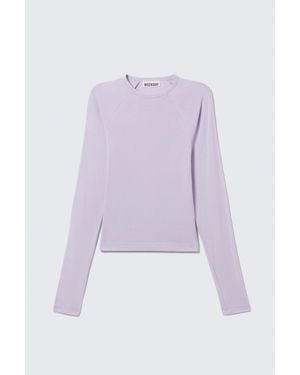 Weekday Fitted Raglan-Sleeved Top - Purple