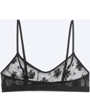 Weekday Scooped Soft Plunge Bra - Black