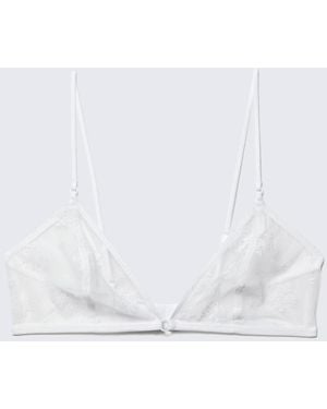 Weekday Transparenter Triangel-Bh Aus Spitze - Weiß
