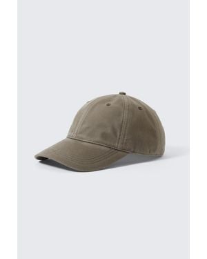 Weekday Waxed Cotton Baseball Cap - Natural