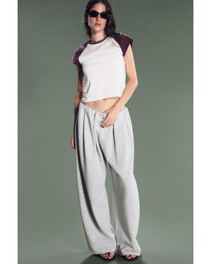Weekday Drapierte Jerseyhose - Mehrfarbig