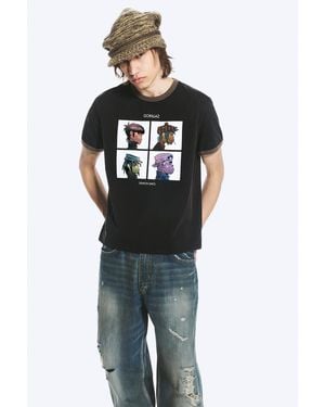Weekday Gorillaz Ringer-T-Shirt - Schwarz
