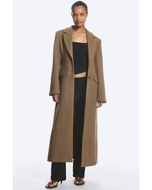 Monki Langer, Einreihiger Slim-Fit-Mantel - Mehrfarbig