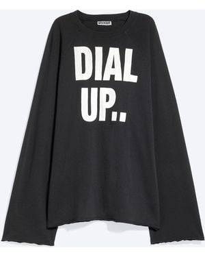 Weekday Oversized Raglan Long-Sleeved T-Shirt - Black