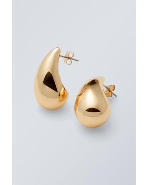 Weekday Drop Earrings - Metallic