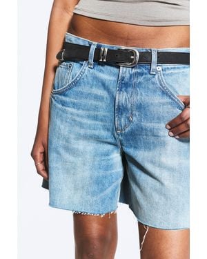 Weekday Western Faux Leather Belt - Blue