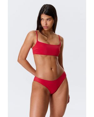 Weekday Scoop Bikini Bottoms - Red