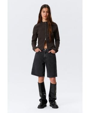 Weekday Monterey Denim Shorts - Black