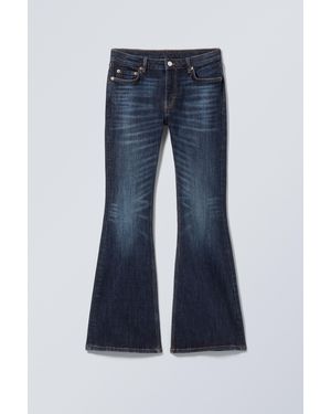 Weekday Flame Low Rise Slim Flared Leg Jeans - Blue