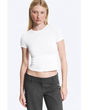 Weekday Slim Fitted T-shirt - White